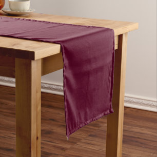 Maroon simple minimalist short table runner
