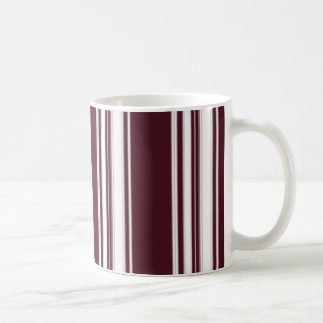 Maroon Stripes Mug (Right)