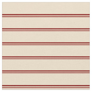 Maroon & Tan Pattern of Stripes Fabric