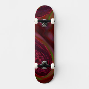 Maroon Wave Skateboard