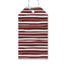 Maroon & White Congratulations Tag Set