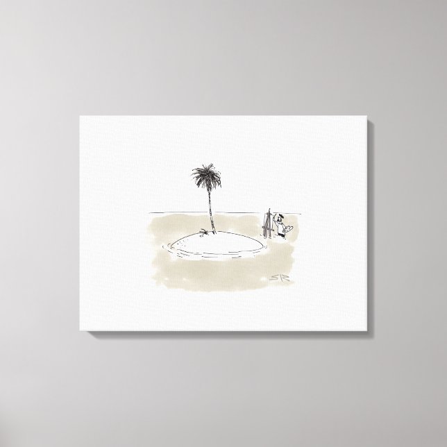 Marooned Painter canvas print (Front)