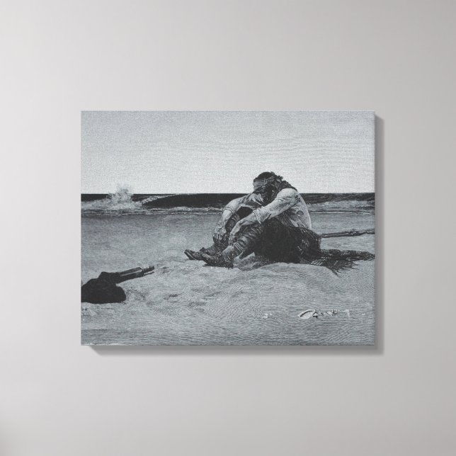 Marooned Pirate Canvas Print (Front)