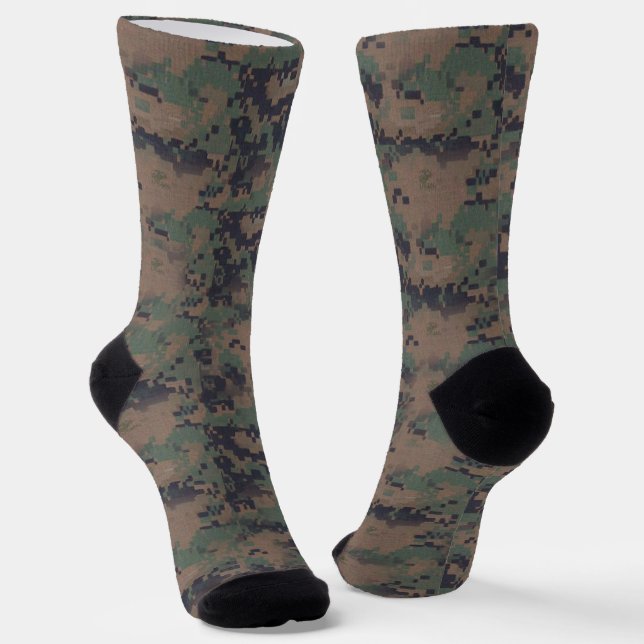 MarPat Camouflage Military Pattern Socks (Angled)