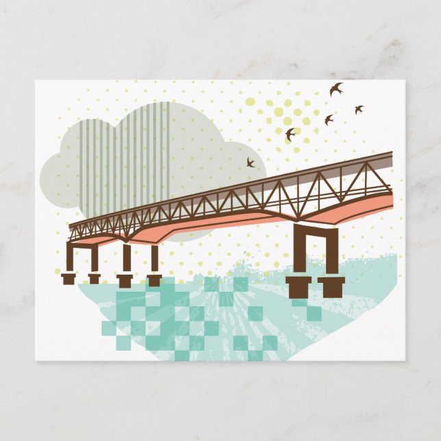 Marquam Bridge Portland Postcard (Front)