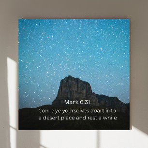 Marque 6:31 KJV Art mural – Affiche d'Écriture