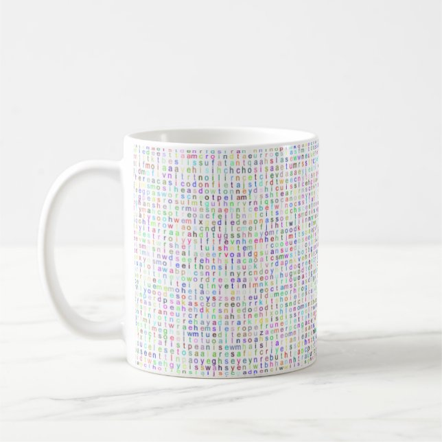 Marque avec des lettres la tasse 11oz (Gauche)
