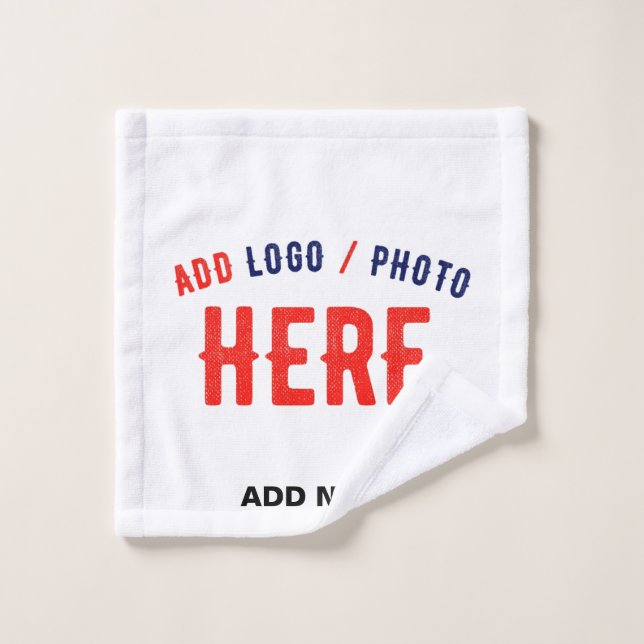 MARQUE BLANCHE MODERNE ET PERSONNALISABLE VÉRIFIÉE (Gant de toilette)