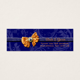 Marque bleue orange mariage