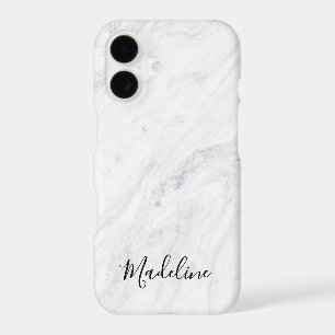 Marque Chic en écriture noire sur marbre blanc