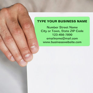 Marque commerciale en texte clair sur la livraison