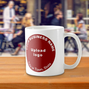 Marque commerciale rouge ronde sur Mug