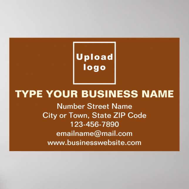 Marque commerciale sur affiche rectangle Brown (Devant)