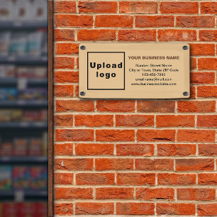 Marque commerciale sur bannière Brown petite lumiè