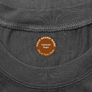 Marque commerciale sur Brown Étiquette de vêtement