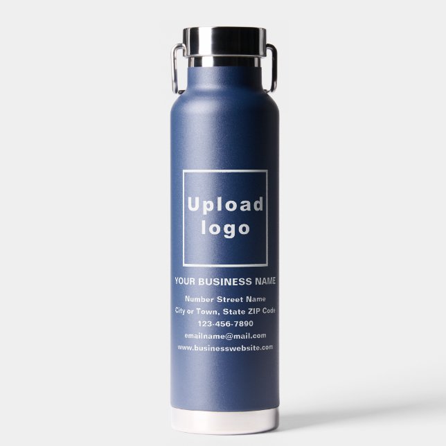 Marque commerciale sur la bouteille d'eau isolée b (Avant)