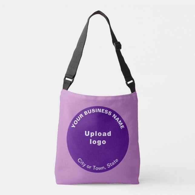Marque d'affaires en forme ronde violet sur le sac (Devant)