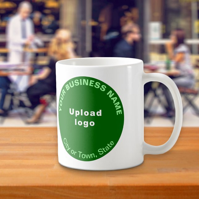 Marque d'affaires Green Round sur Mug (Green round business brand on mug)
