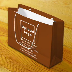 Marque d'affaires sur Brown grand format sac cadea