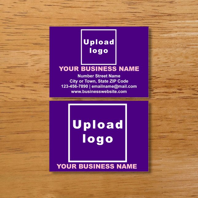 Marque d'affaires sur la carte d'appel violet (Créateur téléchargé)