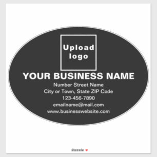 Marque d'affaires sur Sticker en vinyle noir grand