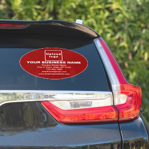Marque d'affaires sur Sticker en vinyle rouge gran