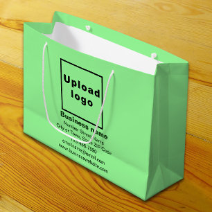 Marque d'affaires sur Vert clair Grand Taille Sac