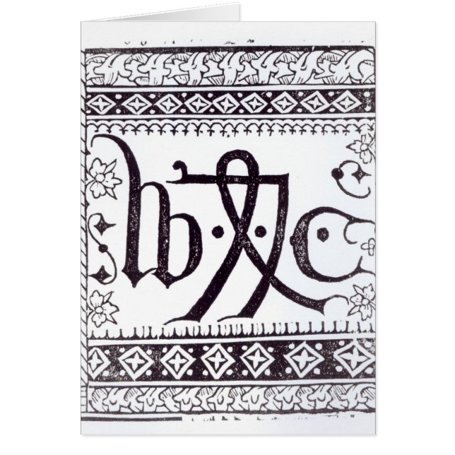 Marque de l'impression de William Caxton (Devant)