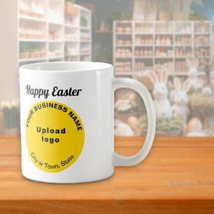 Marque d'entreprise jaune Pâques Tasse