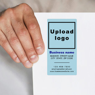 Marque d'entreprise sur expédition de portrait ble