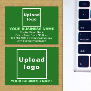 Marque d'entreprise sur petite carte rectangle ver
