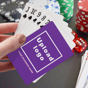Marque d'entreprise violet sur cartes de jeu