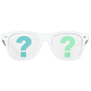 Marque d'interrogation lunettes de soleil