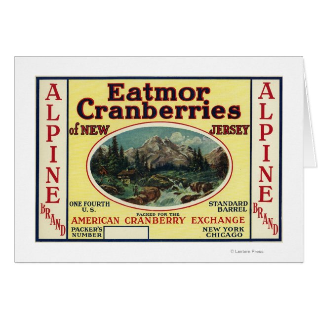 Marque Étiquette de la marque Eatmor Cranberries (Devant horizontal)
