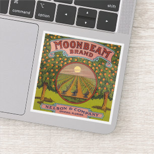Marque Moonbeam   Étiquette Citrus vintage