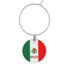 Mexican Flag Mexico Design Wine Charm