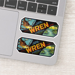 Marque Wren Florida Citrus Étiquette de fruits