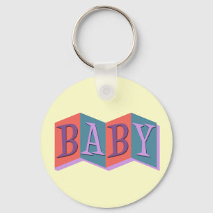Marquee Baby Keychain