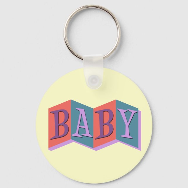 Marquee Baby Keychain (Front)