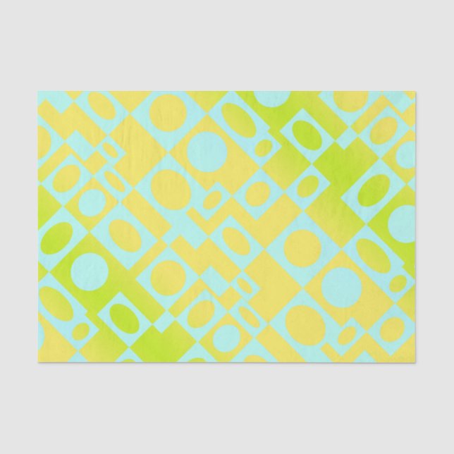 Marquee in Lime and Aqua Tissue Paper (Front)