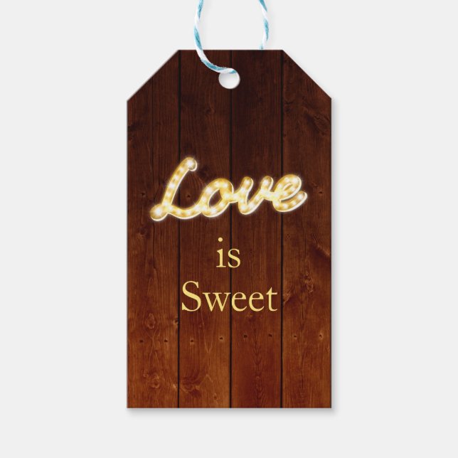 Marquee Lights Gift Tag (Front)