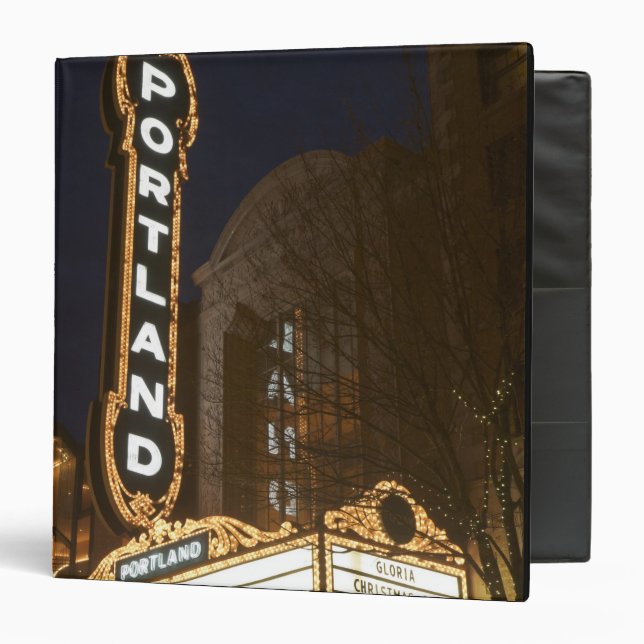 Marquee of Arlene Schnitzer auditorium Binder (Front/Inside)