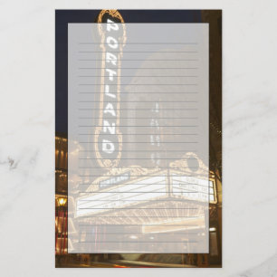 Marquee of Arlene Schnitzer auditorium Stationery