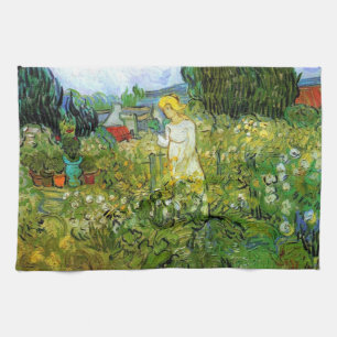 Marquerite Gachet in the Garden, Vincent van Gogh. Kitchen Towel