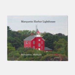 Marquette Harbour Lighthouse door mat