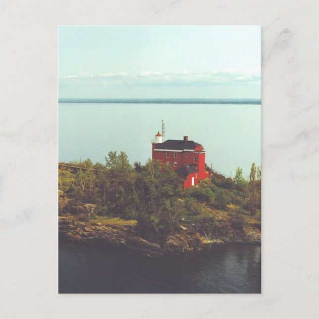 Marquette Harbour Lighthouse Postcard (Front)