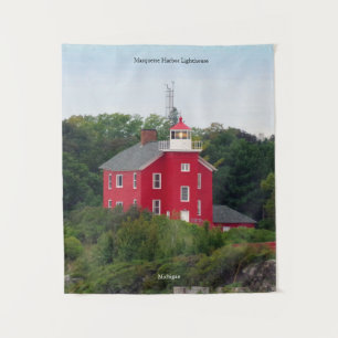 Marquette Harbour Lighthouse tapestry