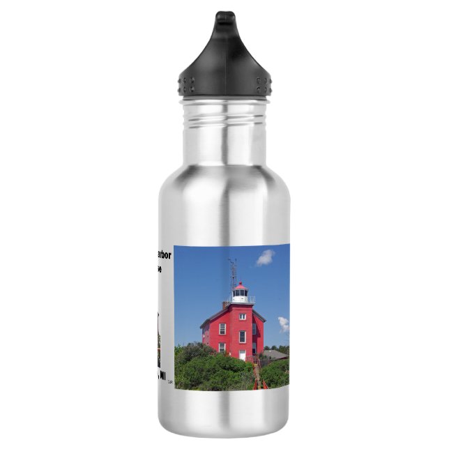 Marquette Harbour Lighthouse water bottle (Right)