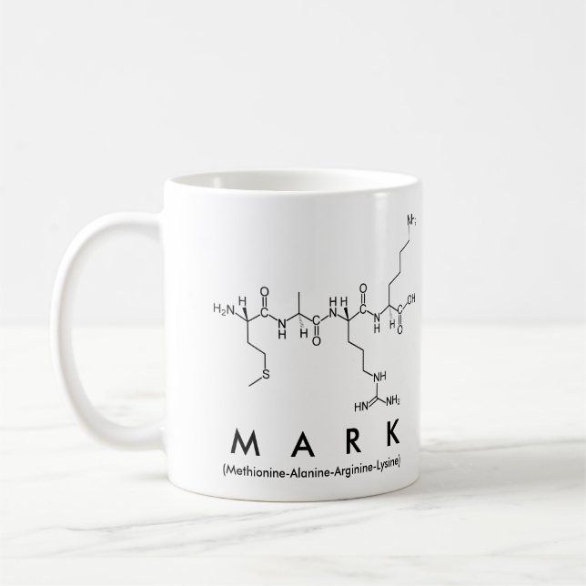 Marquez la tasse nommée de peptide (Gauche)