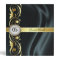 Marquis Black Silk Gold Scroll Guest Book Binder